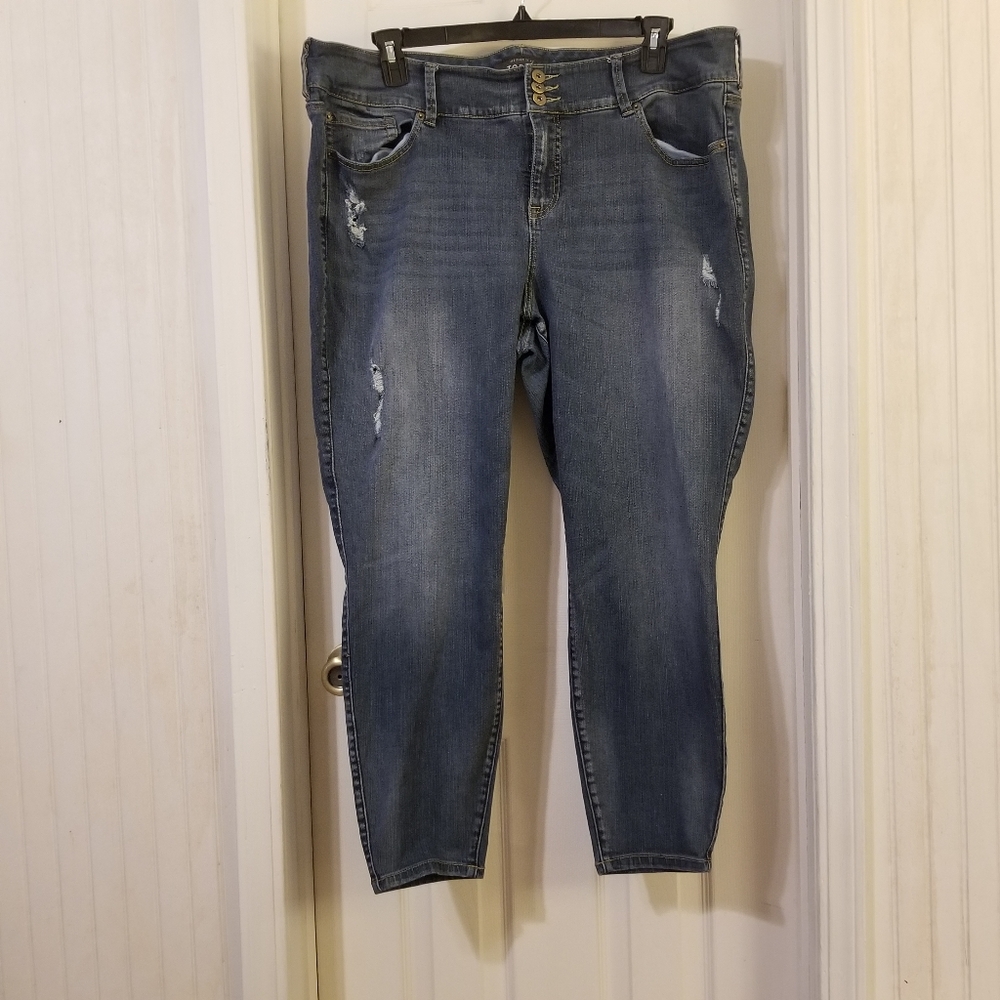 Torrid Premium Stretch Distressed Jeggins 24S